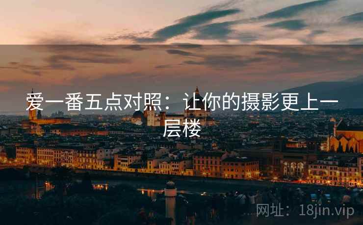 爱一番五点对照：让你的摄影更上一层楼  第2张